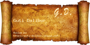 Guti Dalibor névjegykártya